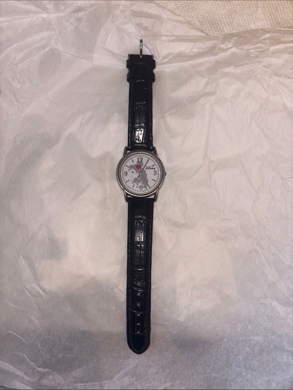 Genuine leather Belle Disney e watch factory watch mint condition